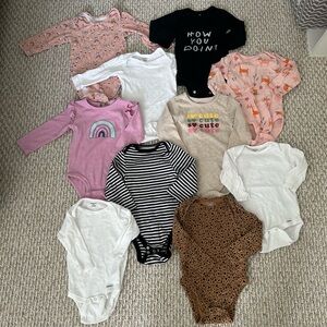 10 pack long-sleeve onesies!